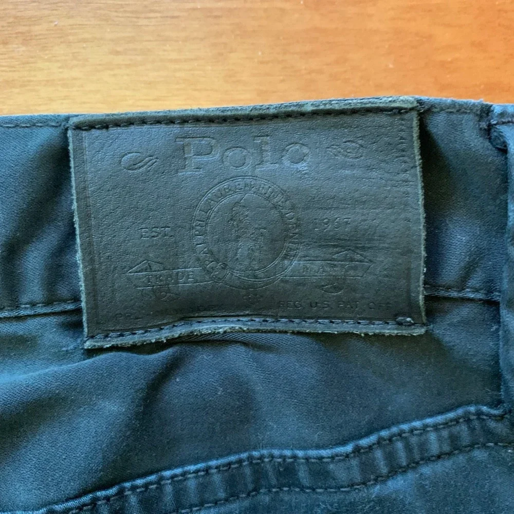 Polo Ralph Lauren‎ Varick Slim Straight Pants Mens 30x30 Black Stretch Chino